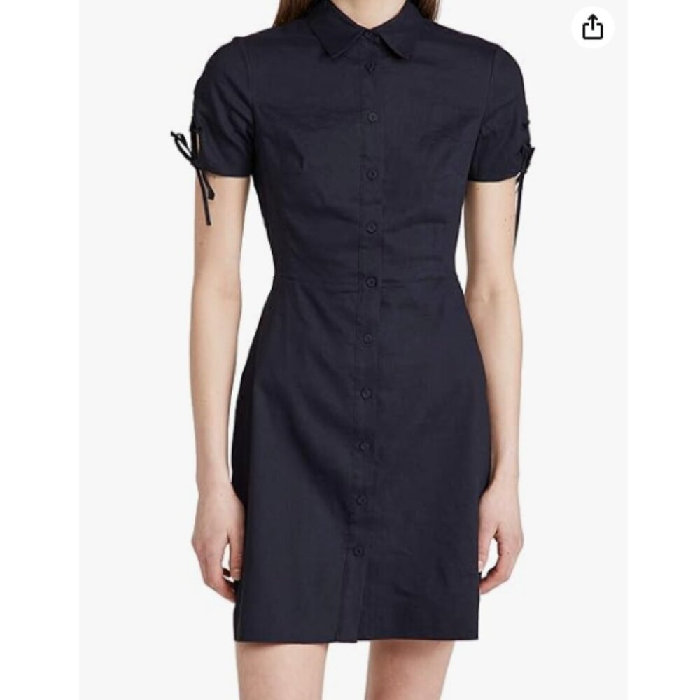 Theory Short Sleeve Button Down Dress